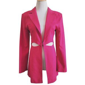 SHEIN SXY Pink Cutout Blazer